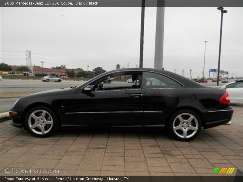 Black / Black 2009 Mercedes-Benz CLK 350 Coupe