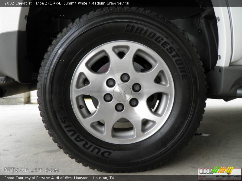 Summit White / Medium Gray/Neutral 2002 Chevrolet Tahoe Z71 4x4