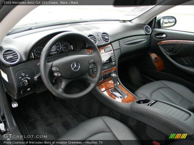 Black / Black 2009 Mercedes-Benz CLK 350 Coupe
