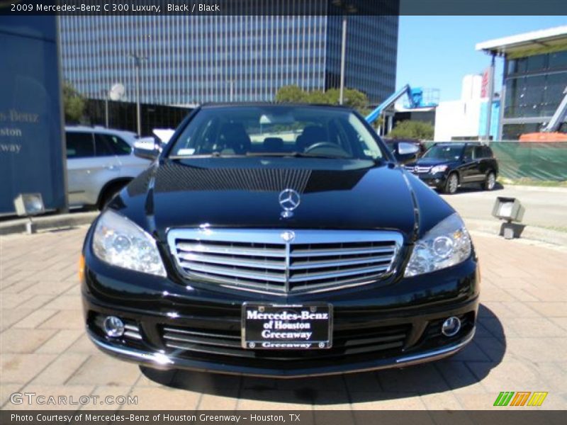 Black / Black 2009 Mercedes-Benz C 300 Luxury