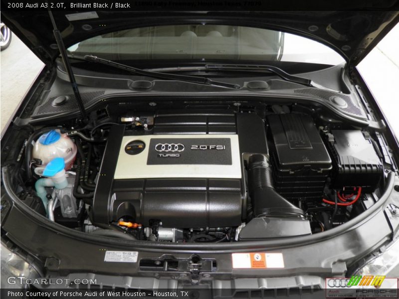 Brilliant Black / Black 2008 Audi A3 2.0T