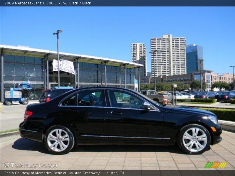 Black / Black 2009 Mercedes-Benz C 300 Luxury