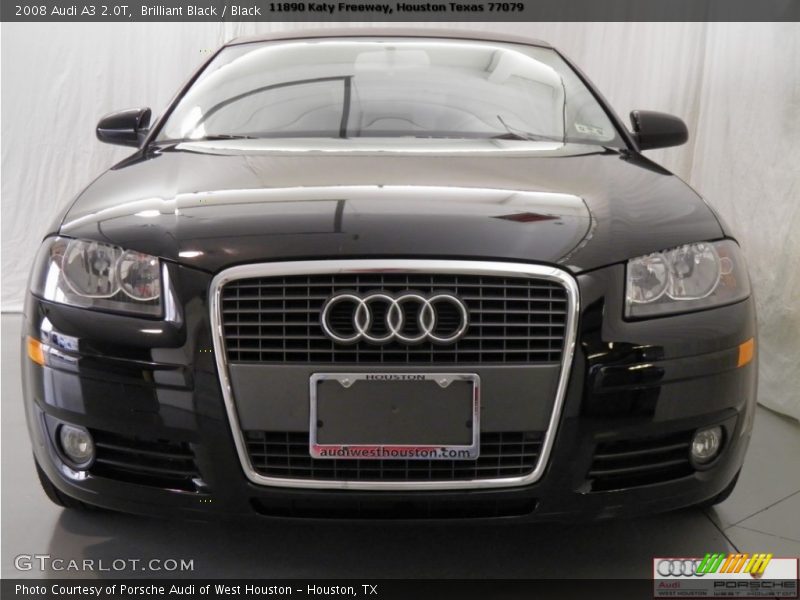 Brilliant Black / Black 2008 Audi A3 2.0T