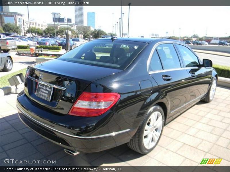 Black / Black 2009 Mercedes-Benz C 300 Luxury