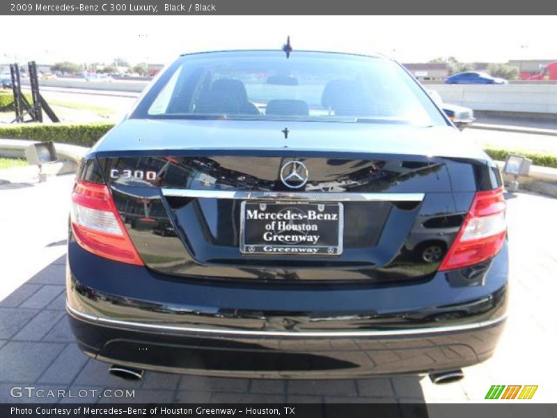 Black / Black 2009 Mercedes-Benz C 300 Luxury