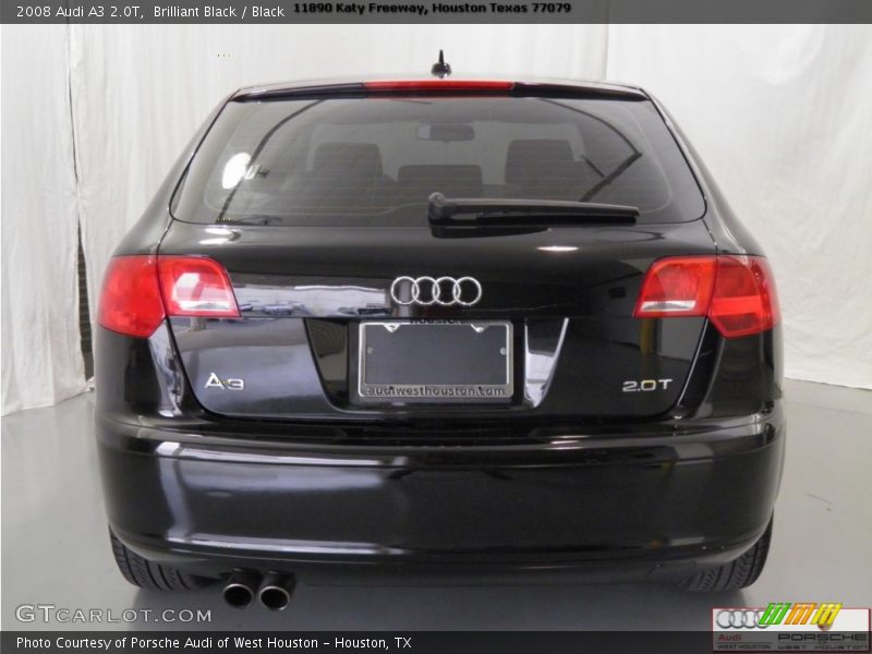 Brilliant Black / Black 2008 Audi A3 2.0T
