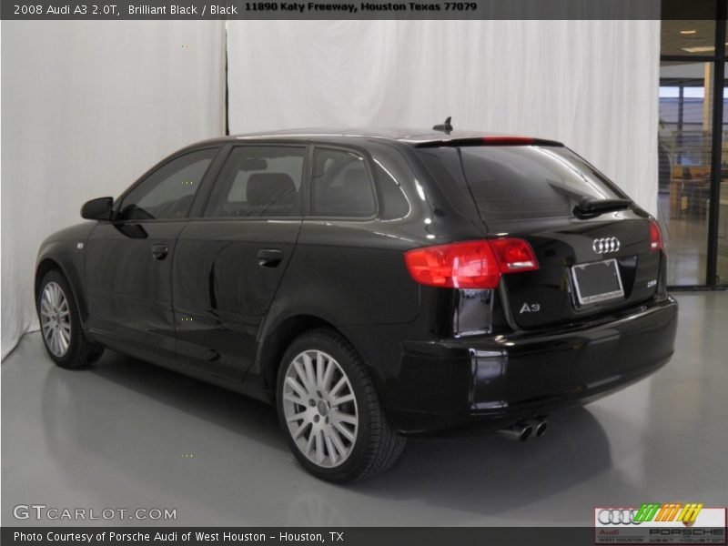Brilliant Black / Black 2008 Audi A3 2.0T