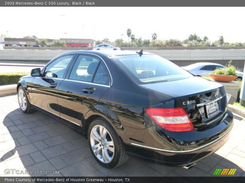 Black / Black 2009 Mercedes-Benz C 300 Luxury