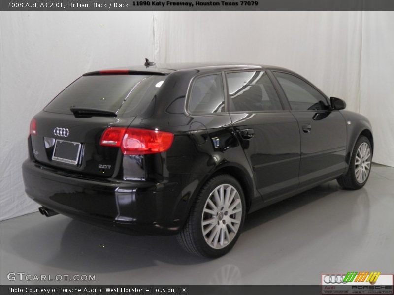 Brilliant Black / Black 2008 Audi A3 2.0T