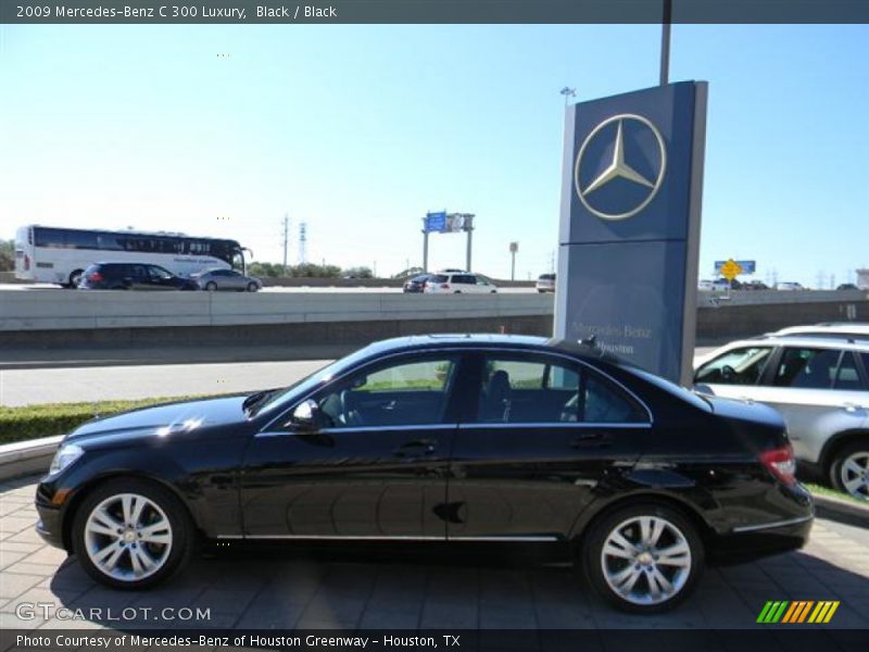 Black / Black 2009 Mercedes-Benz C 300 Luxury