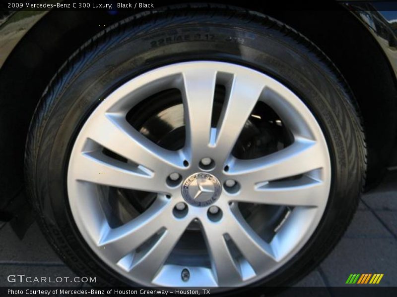 Black / Black 2009 Mercedes-Benz C 300 Luxury