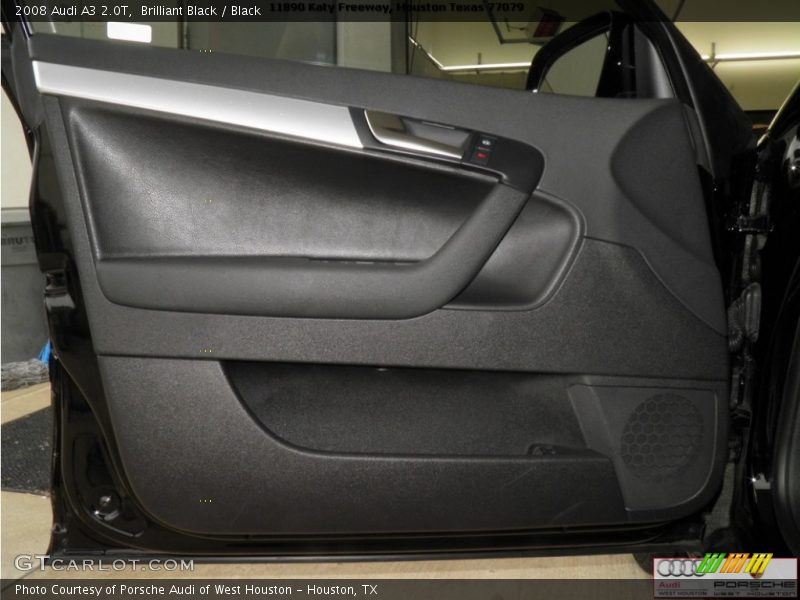 Brilliant Black / Black 2008 Audi A3 2.0T