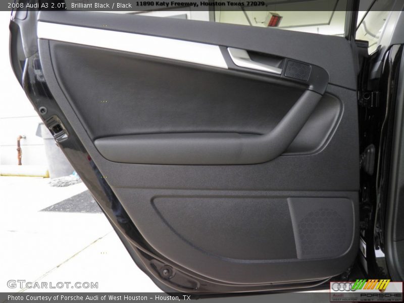 Brilliant Black / Black 2008 Audi A3 2.0T