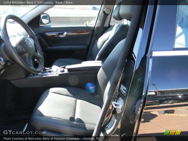 Black / Black 2009 Mercedes-Benz C 300 Luxury