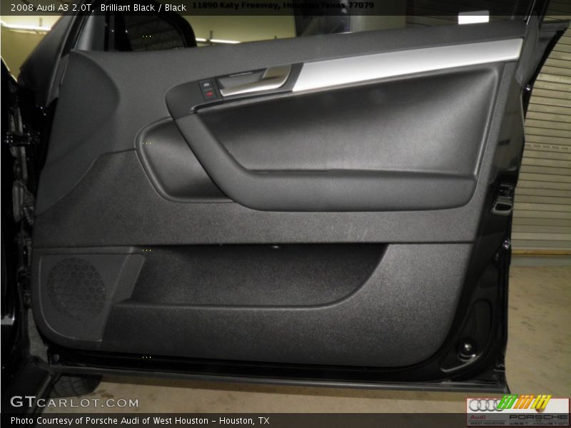 Brilliant Black / Black 2008 Audi A3 2.0T