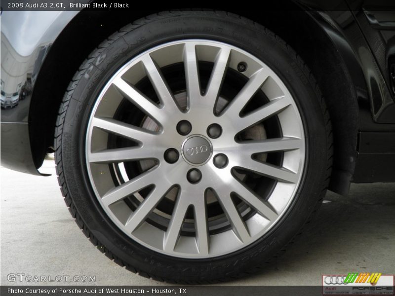 Brilliant Black / Black 2008 Audi A3 2.0T