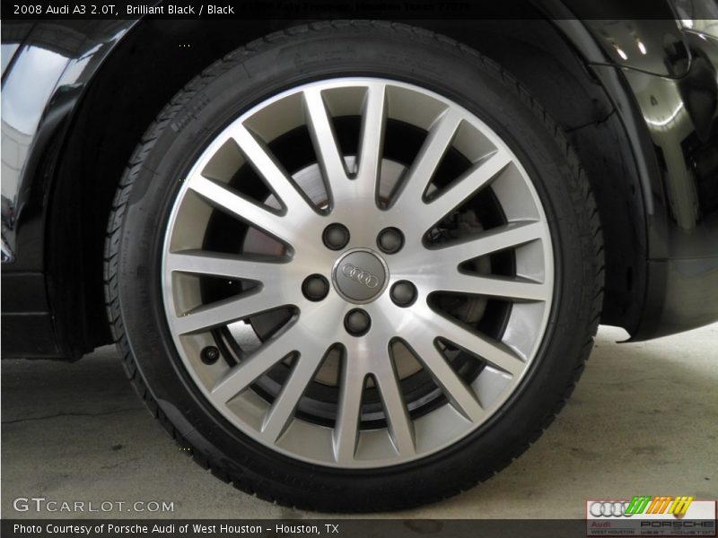Brilliant Black / Black 2008 Audi A3 2.0T