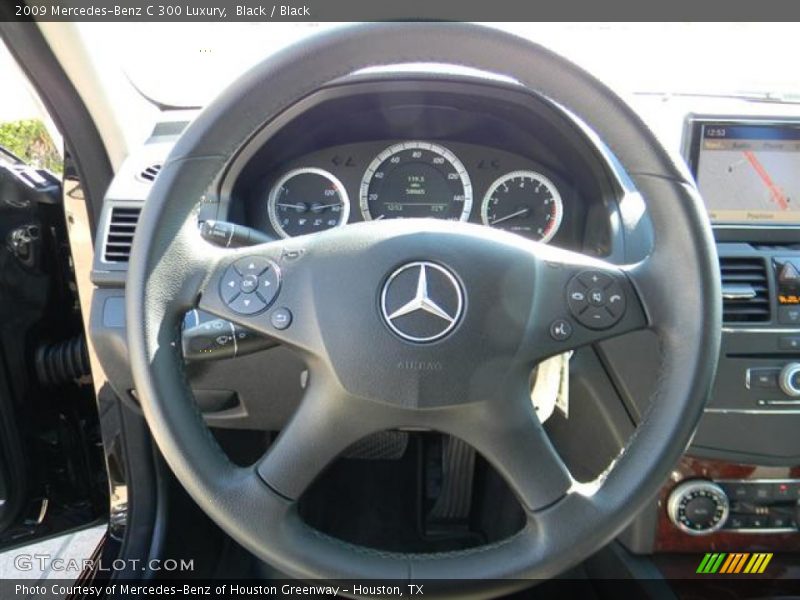 Black / Black 2009 Mercedes-Benz C 300 Luxury