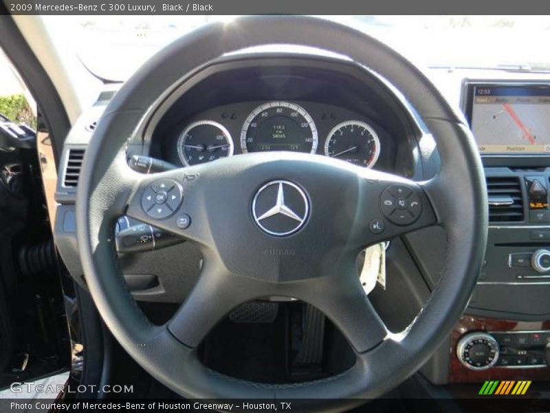 Black / Black 2009 Mercedes-Benz C 300 Luxury