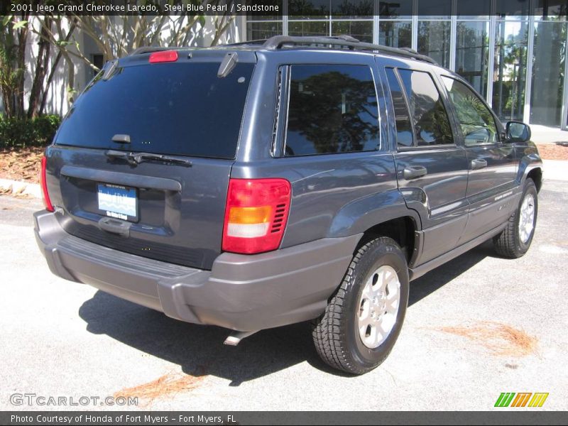 Steel Blue Pearl / Sandstone 2001 Jeep Grand Cherokee Laredo
