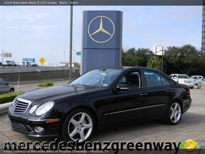 Black / Black 2009 Mercedes-Benz E 350 Sedan