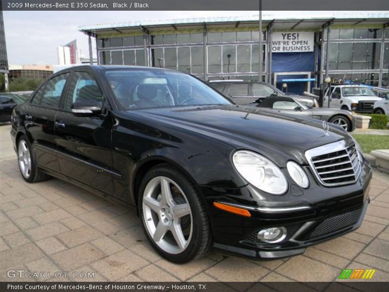 Black / Black 2009 Mercedes-Benz E 350 Sedan