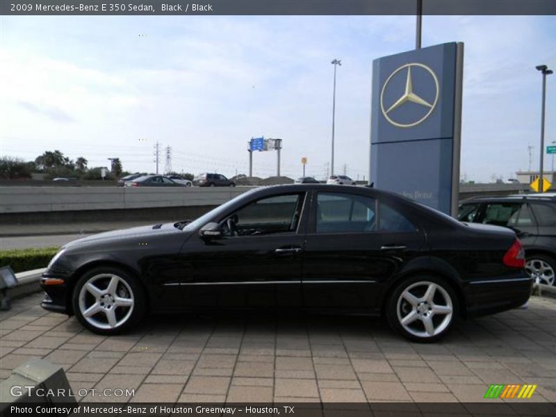 Black / Black 2009 Mercedes-Benz E 350 Sedan