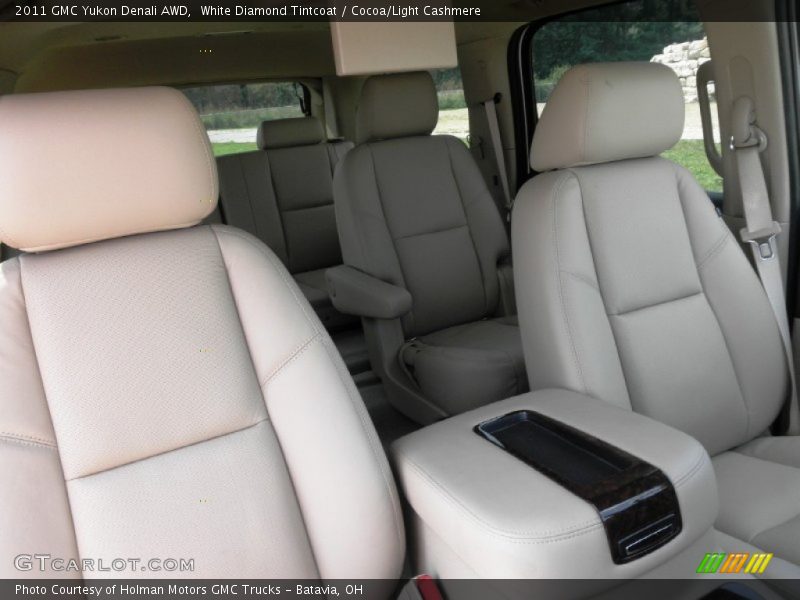 White Diamond Tintcoat / Cocoa/Light Cashmere 2011 GMC Yukon Denali AWD