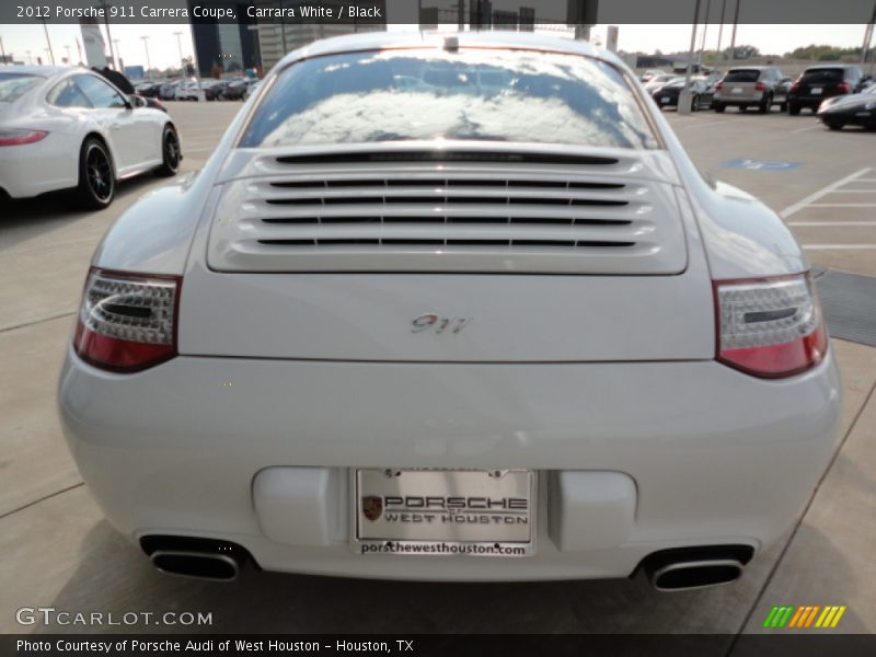 Carrara White / Black 2012 Porsche 911 Carrera Coupe