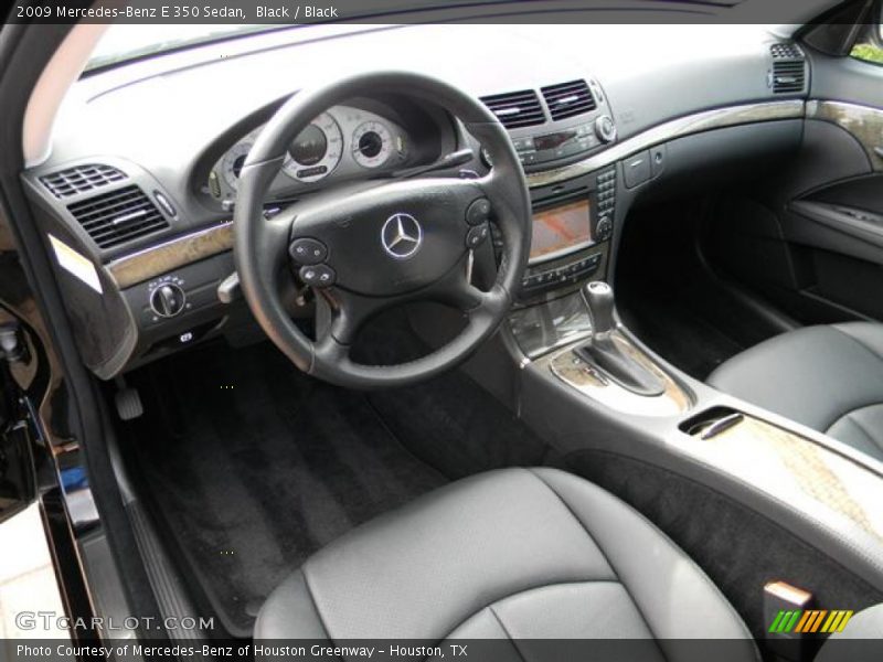 Black / Black 2009 Mercedes-Benz E 350 Sedan
