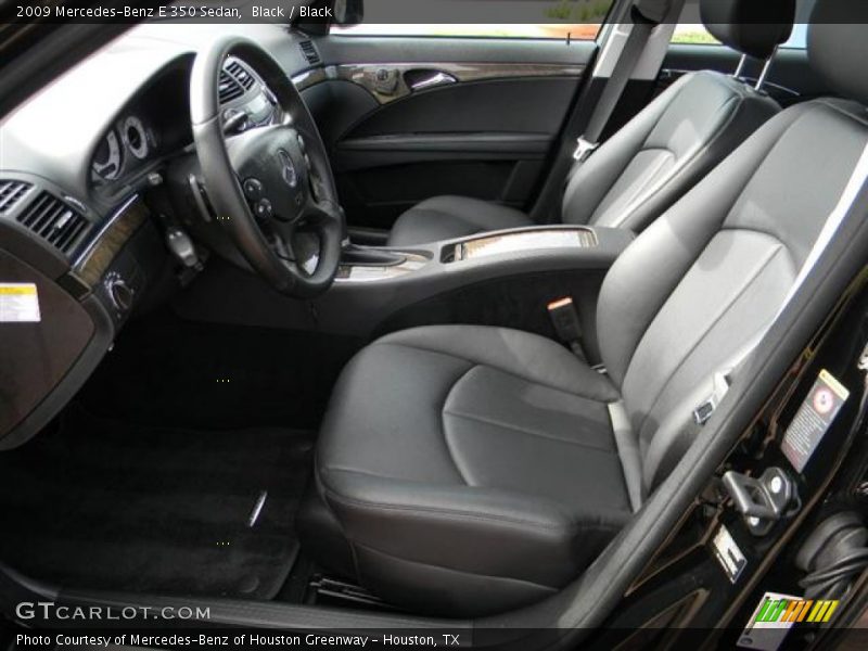 Black / Black 2009 Mercedes-Benz E 350 Sedan