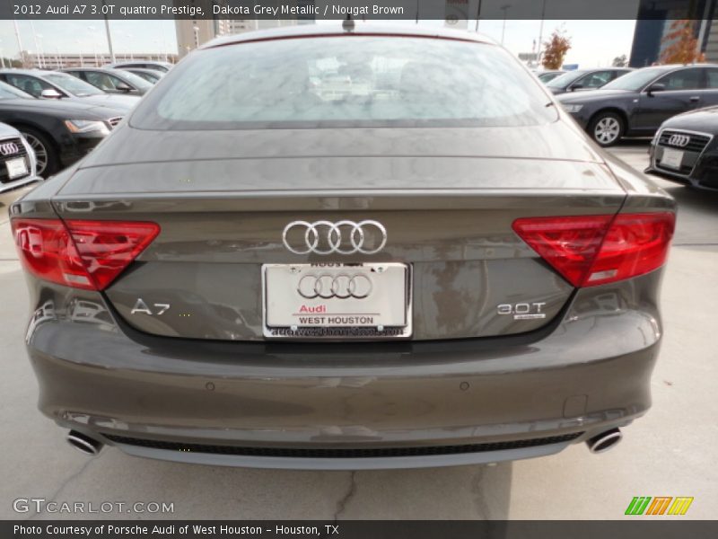 Dakota Grey Metallic / Nougat Brown 2012 Audi A7 3.0T quattro Prestige
