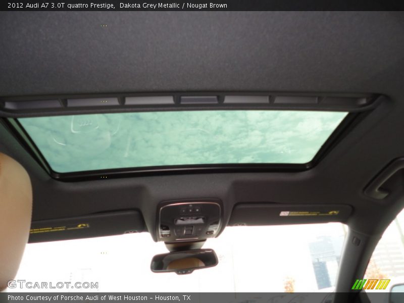 Dakota Grey Metallic / Nougat Brown 2012 Audi A7 3.0T quattro Prestige