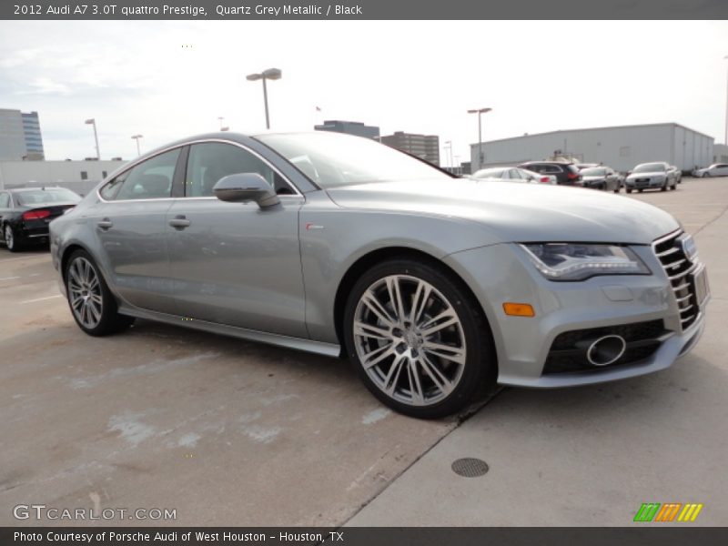 Quartz Grey Metallic / Black 2012 Audi A7 3.0T quattro Prestige