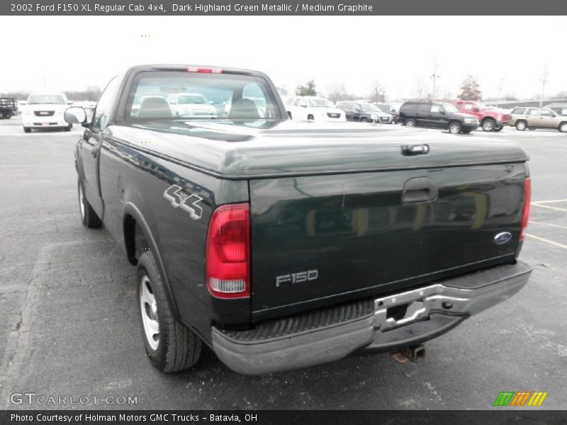Dark Highland Green Metallic / Medium Graphite 2002 Ford F150 XL Regular Cab 4x4