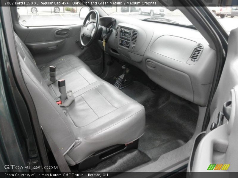 Dark Highland Green Metallic / Medium Graphite 2002 Ford F150 XL Regular Cab 4x4