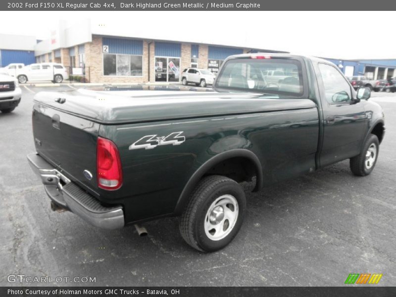 Dark Highland Green Metallic / Medium Graphite 2002 Ford F150 XL Regular Cab 4x4
