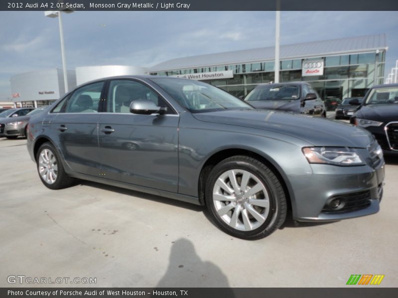 Monsoon Gray Metallic / Light Gray 2012 Audi A4 2.0T Sedan