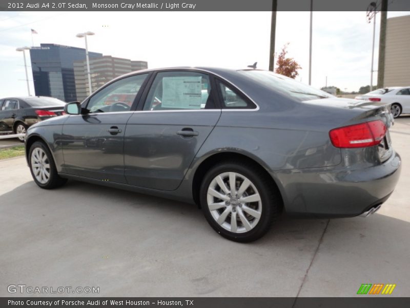 Monsoon Gray Metallic / Light Gray 2012 Audi A4 2.0T Sedan