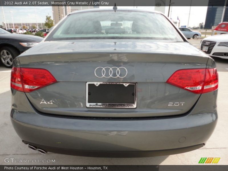 Monsoon Gray Metallic / Light Gray 2012 Audi A4 2.0T Sedan