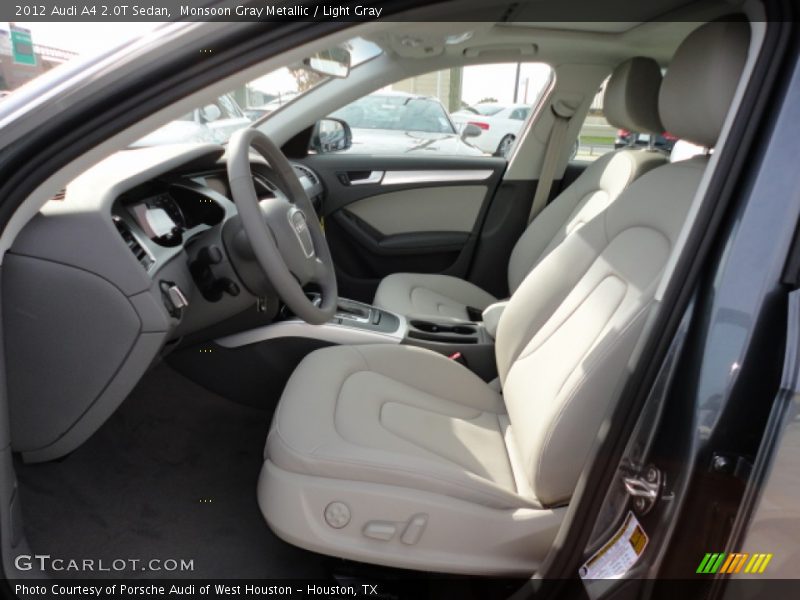 Monsoon Gray Metallic / Light Gray 2012 Audi A4 2.0T Sedan