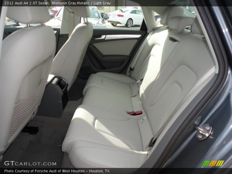 Monsoon Gray Metallic / Light Gray 2012 Audi A4 2.0T Sedan