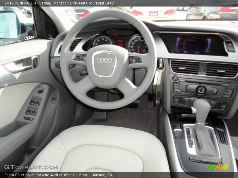 Monsoon Gray Metallic / Light Gray 2012 Audi A4 2.0T Sedan