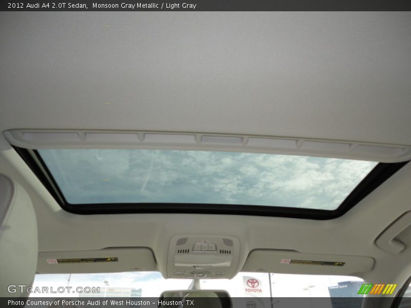 Monsoon Gray Metallic / Light Gray 2012 Audi A4 2.0T Sedan