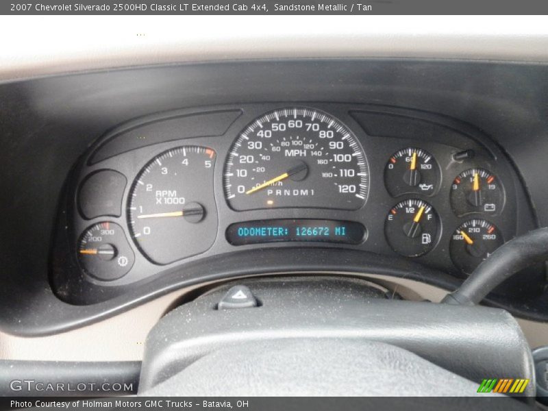 Sandstone Metallic / Tan 2007 Chevrolet Silverado 2500HD Classic LT Extended Cab 4x4