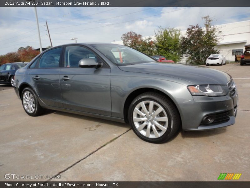 Monsoon Gray Metallic / Black 2012 Audi A4 2.0T Sedan