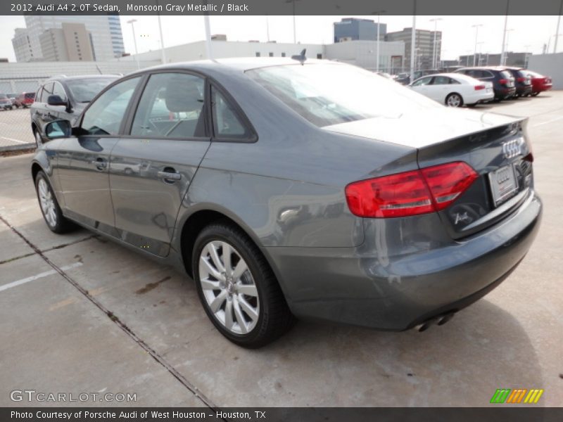 Monsoon Gray Metallic / Black 2012 Audi A4 2.0T Sedan