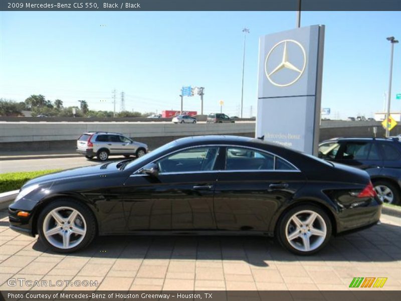Black / Black 2009 Mercedes-Benz CLS 550
