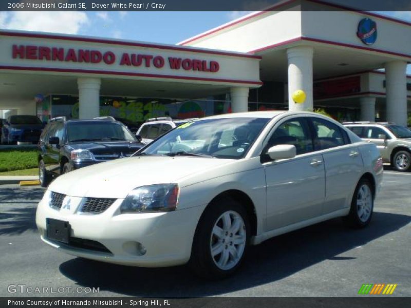 Dover White Pearl / Gray 2006 Mitsubishi Galant SE