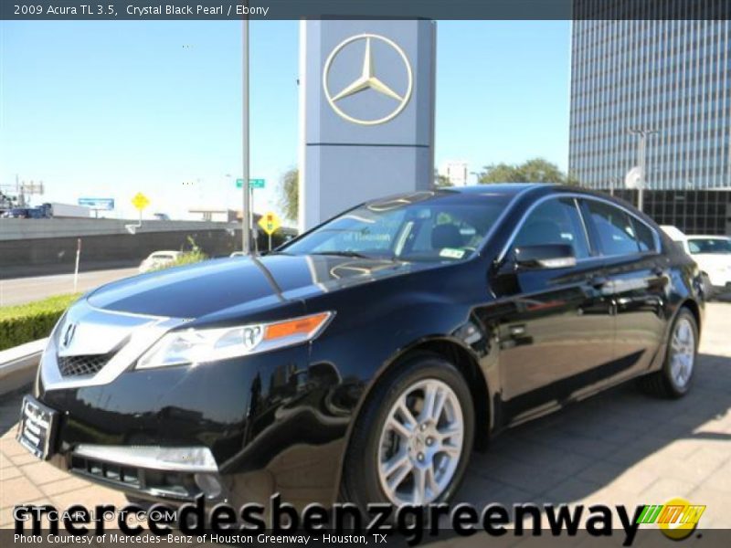Crystal Black Pearl / Ebony 2009 Acura TL 3.5